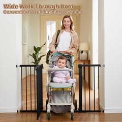 Mumeasy auto-close feature on gate for hands-free passage