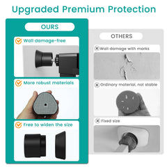 Mumeasy extension kit for baby gates fits various gaps and protects surfaces.