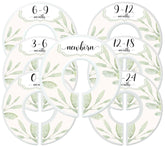 Mumsy Goose baby girl dividers with botanical greenery offer double-sided readability for easy organization.