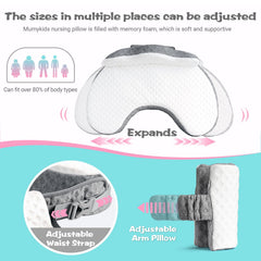 Mumykids thickened nursing pillow memory foam offers soft, supportive comfort during long nursing sessions