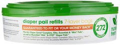 Munchkin Nursery Fresh Diaper Pail Refill packaging emphasizes odor control for a cleaner nursery
