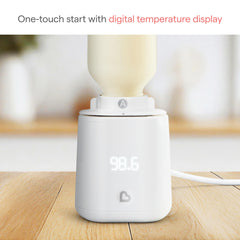 Munchkin Simple Touch reads 98.6°F for precise warming