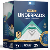 Munfix bed pad 36x36 with leakproof core protects bedding and furniture.