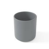 Muqee Peeko baby cup in pebble gray with easy-grip design for independent feeding