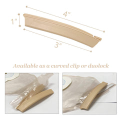 MUROCEA curved-tail clip follows body contours for comfort.