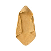 Mushie Baby Hooded Towel fabric close-up shows organic cotton softness for sensitive skin.