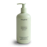 Mushie Baby Shampoo bottle with green lemon scent for gentle cleansing
