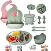 MutualProducts baby feeding set suction plate for mess-free self-feeding sessions.