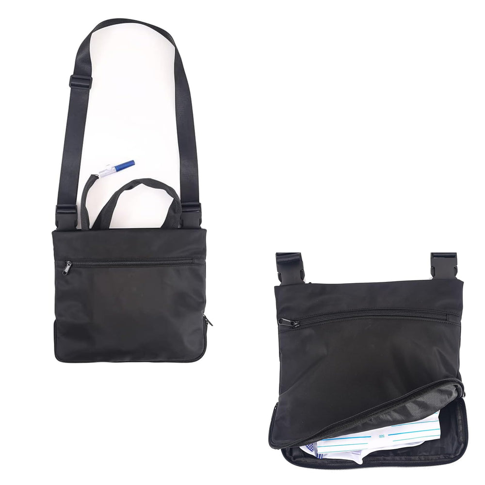 MUYU catheter bag holder side view showing discreet privacy design.