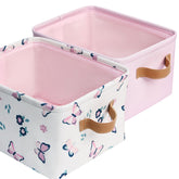 MY LITTLE ZONE collapsible butterfly bin for toy storage and tidy shelves.
