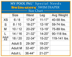 My Pool Pal Swimsters Adult Navy worn under swimsuit for secure water use.
