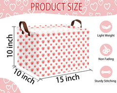MYFLOCY heart-shaped storage bin keeps gifts organized and accessible