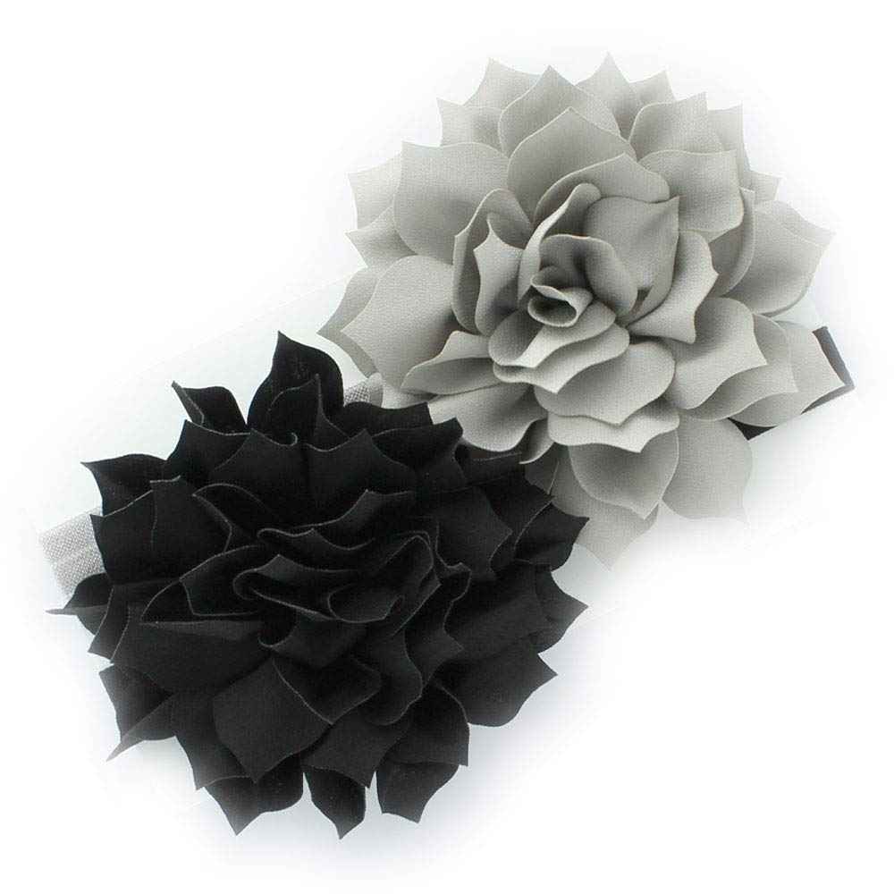 My Lello Petal Flower Headband in black and gray for everyday wear and photos