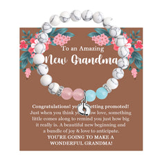 MYOSPARK New Grandma Necklace close-up of pendant and card, highlighting elegant design.