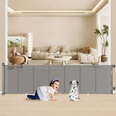 MYPIN 34x120-inch retractable gate extended for wide openings and safety