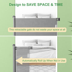 MYPIN gate with two-way door that auto-closes