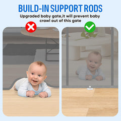 MYPIN soft PVC mesh protects baby with gentle touch and easy cleaning