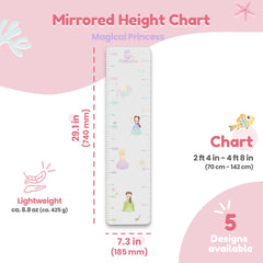 MYRO Mirror shatterproof acrylic height chart stays safe and durable