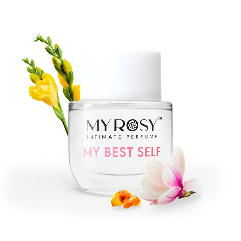 MYROSY My Best Self deodorant oil bottle for daily use and fragrance.