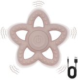 Myvikcar vibrating sensory chew toy star pink soothes teething gums with gentle vibrations