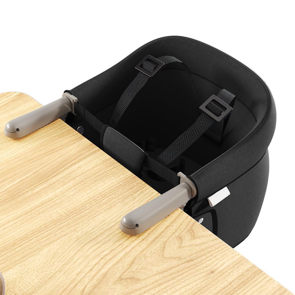 MYYOODI Hook On High Chair enables eye level dining with parents for closer bonding.