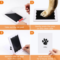 Nabance paw print kit for dogs and cats with inkpad accessory.