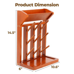 Nabytok bottle-drying rack showing multi-purpose compact design