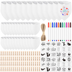 NACHLYNN white baby bibs decor kit for creative party displays