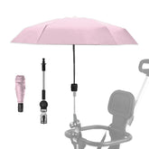 Nakazawa adjustable steering angle stroller umbrella enables easier pushing in sun