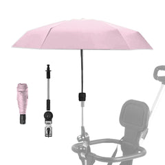 Nakazawa adjustable steering angle stroller umbrella enables easier pushing in sun