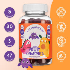 NAKED Nutrition gummies close up showing chewy texture kids enjoy.