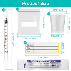 Nakyegop colostrum syringe 1ml with cap highlighted for sterile, easy transfer.