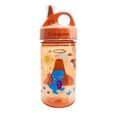 Nalgene Grip-N-Gulp side indents offer easy grip for little hands.