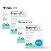 NannoPad packaging highlights discreet, eco-friendly wrapping for easy storage.