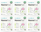 NannoPad organic pantyliner packaging image showing ultra-thin design for discreet protection.