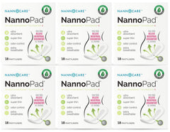 NannoPad organic pantyliner packaging image showing ultra-thin design for discreet protection.