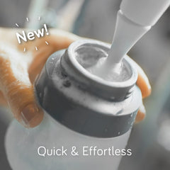 Nanobébé Electric Bottle Brush Cleaner replaceable heads enable hygienic maintenance.