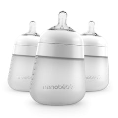 NANOBÉBÉ Flexy anti-colic nipple for smoother feeding.