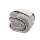 NANPIPER Baby Sherpa Blanket front close-up, plush warmth for cozy naps