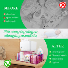 NANYEZH diaper caddy detachable compartments flexible storage for lotions and powders.