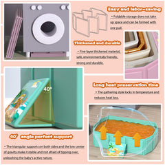 Naruning wide base and diagonal supports boost bath-time safety.