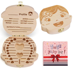 NASHRIO baby tooth box front cover with kid-friendly design for safe storage.