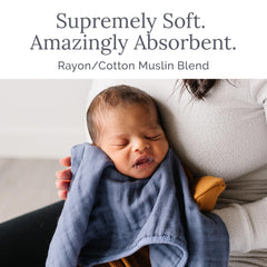 Natemia burp cloth protecting shoulder during feeding and cuddle time
