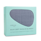 Natemia Muslin blanket soft texture close-up shows airy bamboo-cotton weave