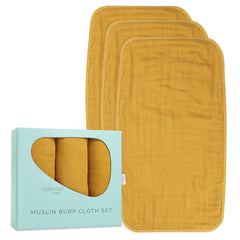 Natemia burp cloth over-shoulder coverage absorbs spit-up effectively.