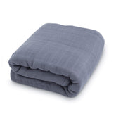 Natemia XL Muslin Baby Blanket with soft rayon-cotton blend for gentle newborn comfort.