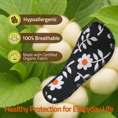 Natissy breathable organic cotton fabric feels gentle on sensitive skin.