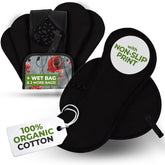 Natissy non-slip reusable pad bed side close-up shows secure, comfortable fit.
