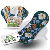 Natissy organic cotton panty liners packaging image showing the compact 7-pack.
