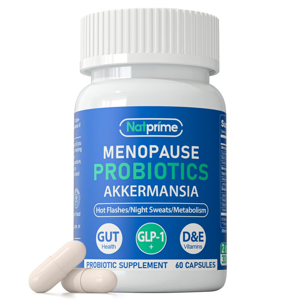 Natprime menopause bottle front for a 30‑day daily routine supporting hormonal balance